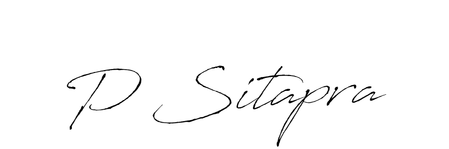 The best way (Antro_Vectra) to make a short signature is to pick only two or three words in your name. The name P Sitapra include a total of six letters. For converting this name. P Sitapra signature style 6 images and pictures png