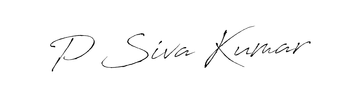 P Siva Kumar stylish signature style. Best Handwritten Sign (Antro_Vectra) for my name. Handwritten Signature Collection Ideas for my name P Siva Kumar. P Siva Kumar signature style 6 images and pictures png