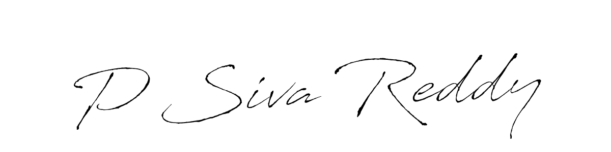 Design your own signature with our free online signature maker. With this signature software, you can create a handwritten (Antro_Vectra) signature for name P Siva Reddy. P Siva Reddy signature style 6 images and pictures png