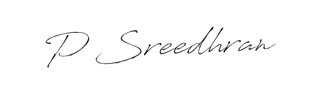 You should practise on your own different ways (Antro_Vectra) to write your name (P Sreedhran) in signature. don't let someone else do it for you. P Sreedhran signature style 6 images and pictures png