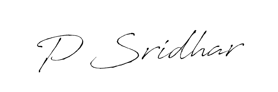 Make a beautiful signature design for name P Sridhar. Use this online signature maker to create a handwritten signature for free. P Sridhar signature style 6 images and pictures png
