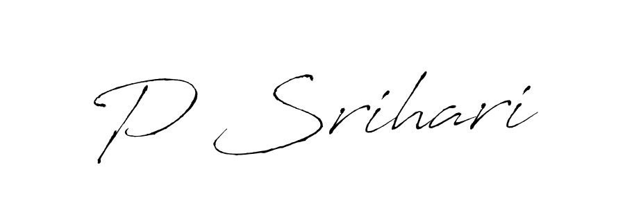 You should practise on your own different ways (Antro_Vectra) to write your name (P Srihari) in signature. don't let someone else do it for you. P Srihari signature style 6 images and pictures png