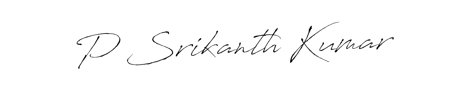 Also You can easily find your signature by using the search form. We will create P Srikanth Kumar name handwritten signature images for you free of cost using Antro_Vectra sign style. P Srikanth Kumar signature style 6 images and pictures png
