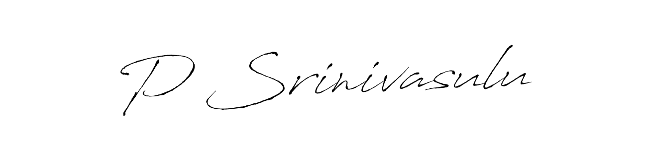 Also we have P Srinivasulu name is the best signature style. Create professional handwritten signature collection using Antro_Vectra autograph style. P Srinivasulu signature style 6 images and pictures png