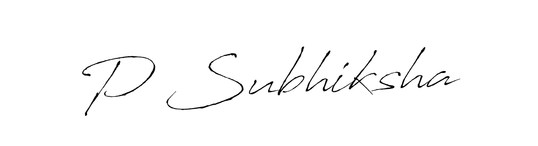 How to make P Subhiksha signature? Antro_Vectra is a professional autograph style. Create handwritten signature for P Subhiksha name. P Subhiksha signature style 6 images and pictures png