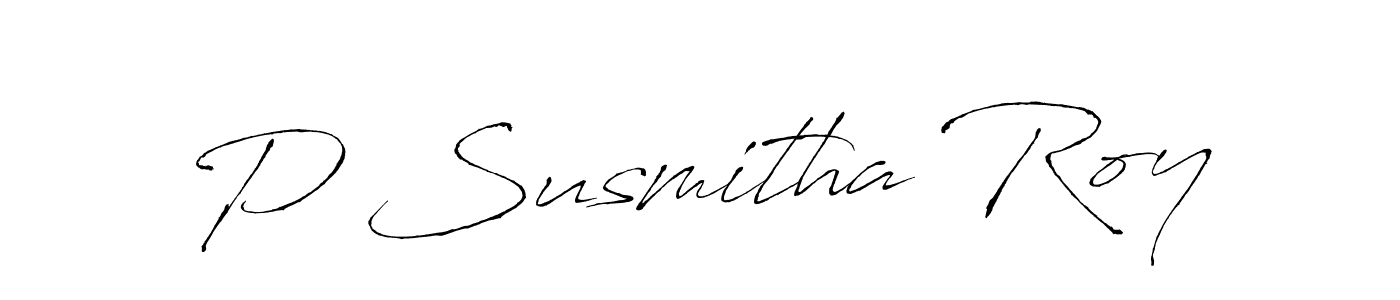 This is the best signature style for the P Susmitha Roy name. Also you like these signature font (Antro_Vectra). Mix name signature. P Susmitha Roy signature style 6 images and pictures png