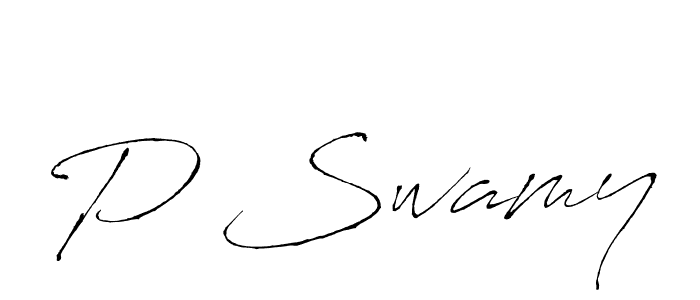 You should practise on your own different ways (Antro_Vectra) to write your name (P Swamy) in signature. don't let someone else do it for you. P Swamy signature style 6 images and pictures png