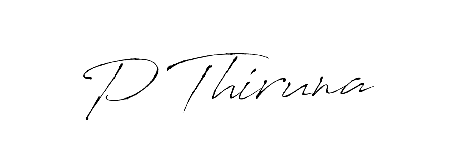 Use a signature maker to create a handwritten signature online. With this signature software, you can design (Antro_Vectra) your own signature for name P Thiruna. P Thiruna signature style 6 images and pictures png