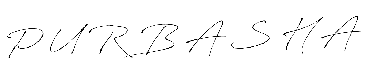 Also we have P U R B A S H A name is the best signature style. Create professional handwritten signature collection using Antro_Vectra autograph style. P U R B A S H A signature style 6 images and pictures png