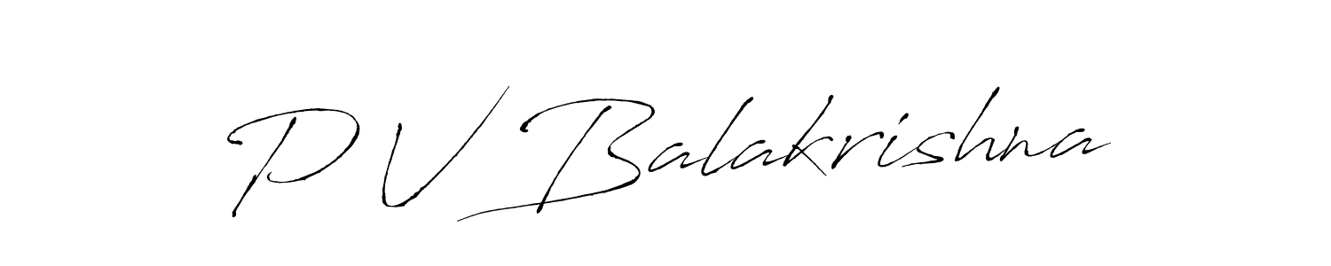 Also we have P V Balakrishna name is the best signature style. Create professional handwritten signature collection using Antro_Vectra autograph style. P V Balakrishna signature style 6 images and pictures png