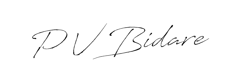 Once you've used our free online signature maker to create your best signature Antro_Vectra style, it's time to enjoy all of the benefits that P V Bidare name signing documents. P V Bidare signature style 6 images and pictures png