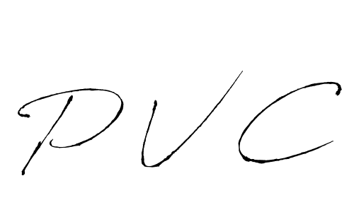 Make a beautiful signature design for name P V C. With this signature (Antro_Vectra) style, you can create a handwritten signature for free. P V C signature style 6 images and pictures png