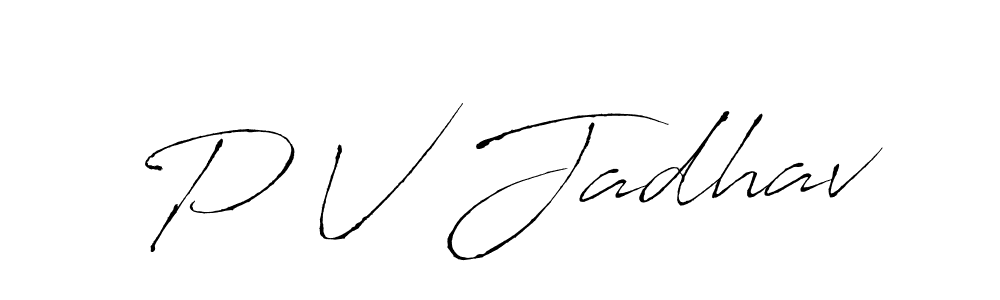 Antro_Vectra is a professional signature style that is perfect for those who want to add a touch of class to their signature. It is also a great choice for those who want to make their signature more unique. Get P V Jadhav name to fancy signature for free. P V Jadhav signature style 6 images and pictures png