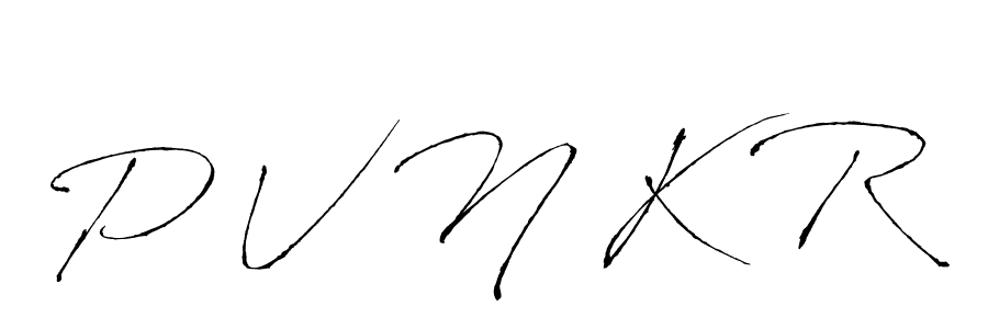 Antro_Vectra is a professional signature style that is perfect for those who want to add a touch of class to their signature. It is also a great choice for those who want to make their signature more unique. Get P V N K R name to fancy signature for free. P V N K R signature style 6 images and pictures png