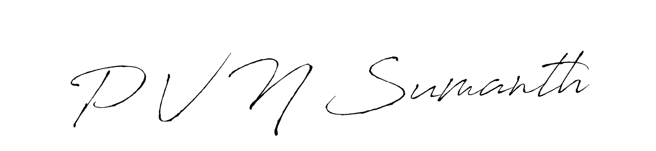 Here are the top 10 professional signature styles for the name P V N Sumanth. These are the best autograph styles you can use for your name. P V N Sumanth signature style 6 images and pictures png