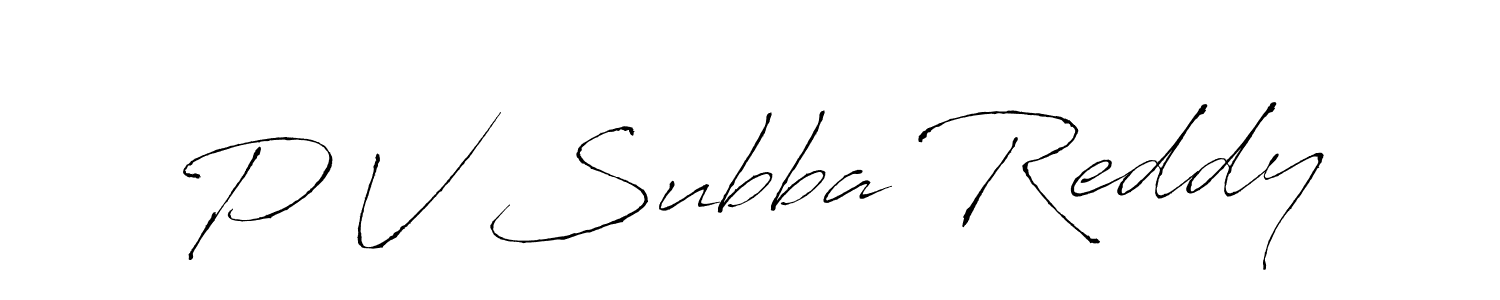 Antro_Vectra is a professional signature style that is perfect for those who want to add a touch of class to their signature. It is also a great choice for those who want to make their signature more unique. Get P V Subba Reddy name to fancy signature for free. P V Subba Reddy signature style 6 images and pictures png