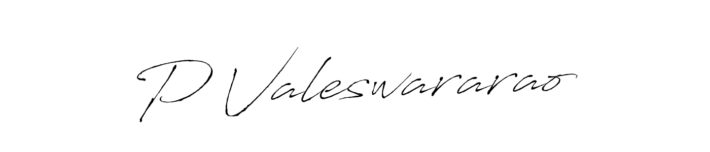 Create a beautiful signature design for name P Valeswararao. With this signature (Antro_Vectra) fonts, you can make a handwritten signature for free. P Valeswararao signature style 6 images and pictures png