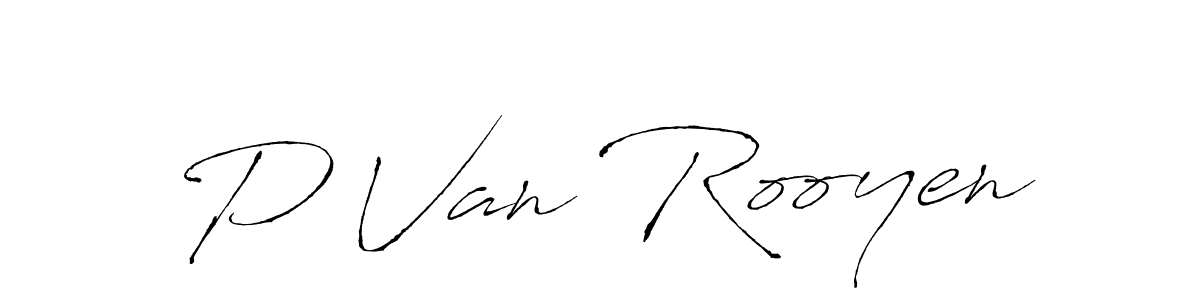 Design your own signature with our free online signature maker. With this signature software, you can create a handwritten (Antro_Vectra) signature for name P Van Rooyen. P Van Rooyen signature style 6 images and pictures png