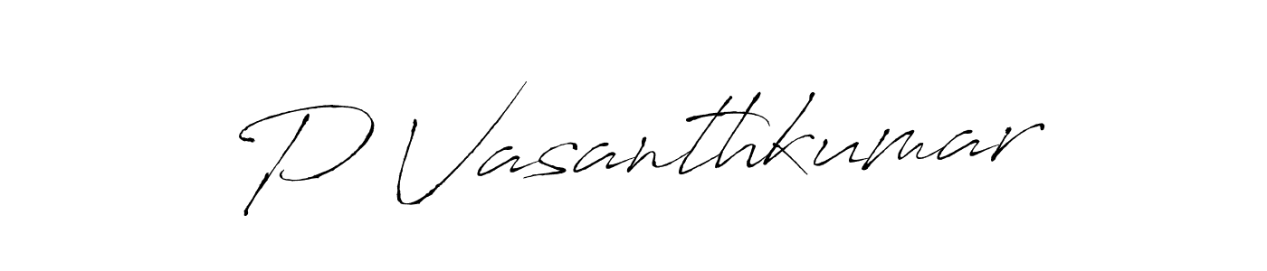 Make a beautiful signature design for name P Vasanthkumar. Use this online signature maker to create a handwritten signature for free. P Vasanthkumar signature style 6 images and pictures png