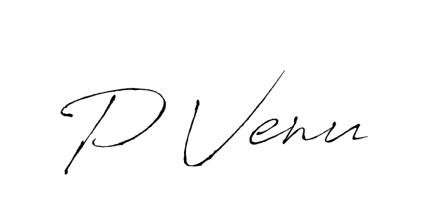 How to make P Venu signature? Antro_Vectra is a professional autograph style. Create handwritten signature for P Venu name. P Venu signature style 6 images and pictures png