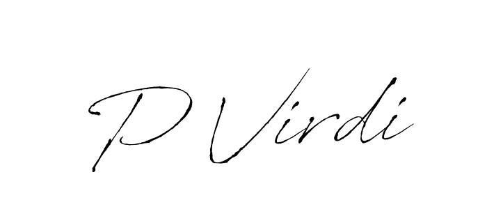 Make a beautiful signature design for name P Virdi. Use this online signature maker to create a handwritten signature for free. P Virdi signature style 6 images and pictures png