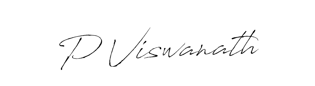Create a beautiful signature design for name P Viswanath. With this signature (Antro_Vectra) fonts, you can make a handwritten signature for free. P Viswanath signature style 6 images and pictures png
