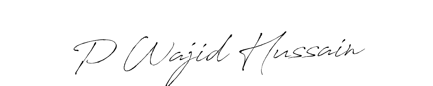 Best and Professional Signature Style for P Wajid Hussain. Antro_Vectra Best Signature Style Collection. P Wajid Hussain signature style 6 images and pictures png