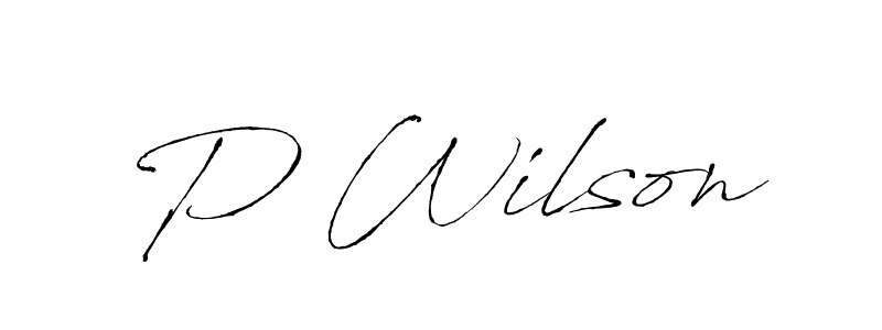 The best way (Antro_Vectra) to make a short signature is to pick only two or three words in your name. The name P Wilson include a total of six letters. For converting this name. P Wilson signature style 6 images and pictures png