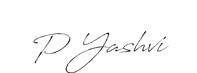The best way (Antro_Vectra) to make a short signature is to pick only two or three words in your name. The name P Yashvi include a total of six letters. For converting this name. P Yashvi signature style 6 images and pictures png