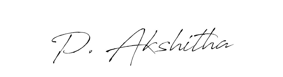 Antro_Vectra is a professional signature style that is perfect for those who want to add a touch of class to their signature. It is also a great choice for those who want to make their signature more unique. Get P. Akshitha name to fancy signature for free. P. Akshitha signature style 6 images and pictures png