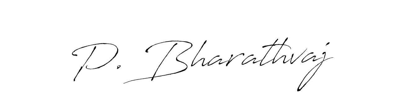 Create a beautiful signature design for name P. Bharathvaj. With this signature (Antro_Vectra) fonts, you can make a handwritten signature for free. P. Bharathvaj signature style 6 images and pictures png