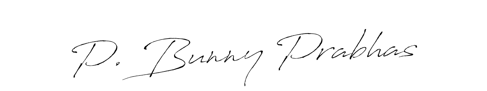 Also You can easily find your signature by using the search form. We will create P. Bunny Prabhas name handwritten signature images for you free of cost using Antro_Vectra sign style. P. Bunny Prabhas signature style 6 images and pictures png