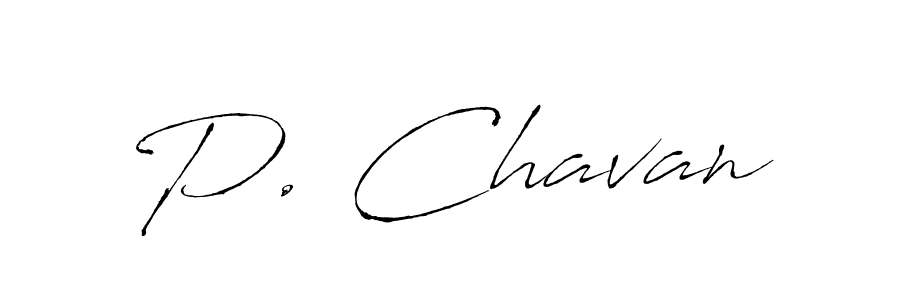 How to make P. Chavan name signature. Use Antro_Vectra style for creating short signs online. This is the latest handwritten sign. P. Chavan signature style 6 images and pictures png