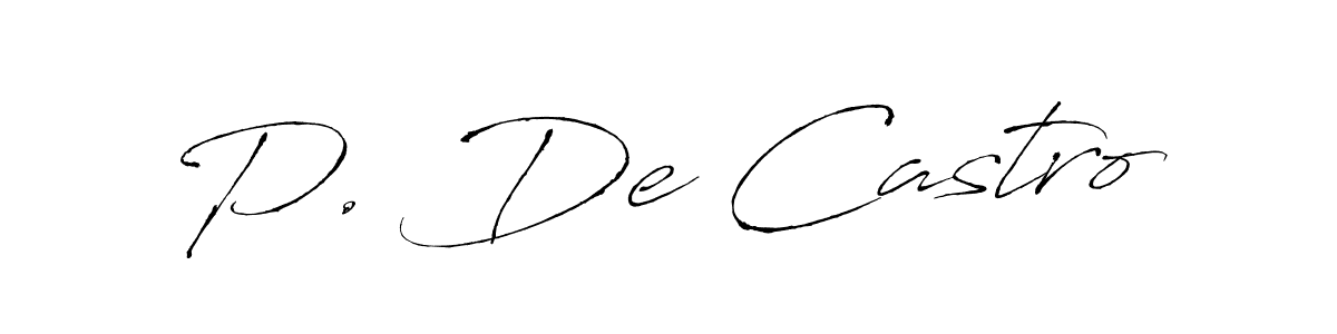 This is the best signature style for the P. De Castro name. Also you like these signature font (Antro_Vectra). Mix name signature. P. De Castro signature style 6 images and pictures png