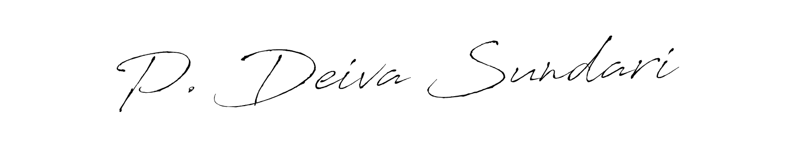 Make a beautiful signature design for name P. Deiva Sundari. With this signature (Antro_Vectra) style, you can create a handwritten signature for free. P. Deiva Sundari signature style 6 images and pictures png