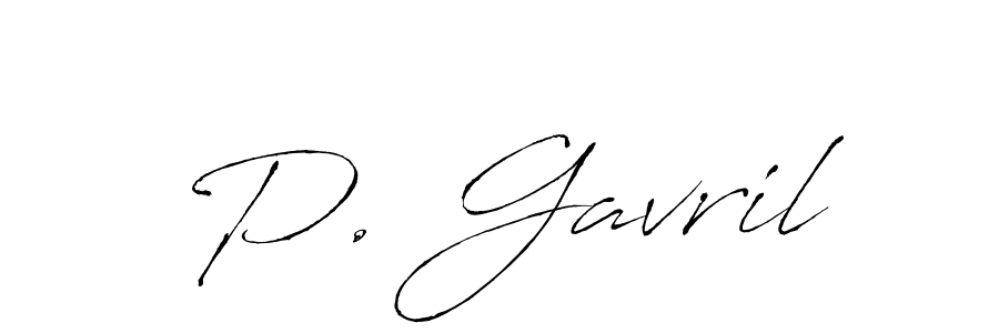 Also You can easily find your signature by using the search form. We will create P. Gavril name handwritten signature images for you free of cost using Antro_Vectra sign style. P. Gavril signature style 6 images and pictures png