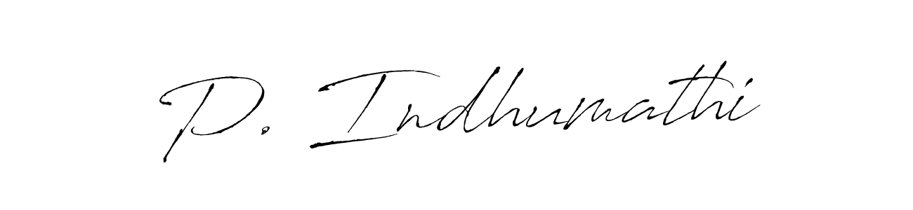 P. Indhumathi stylish signature style. Best Handwritten Sign (Antro_Vectra) for my name. Handwritten Signature Collection Ideas for my name P. Indhumathi. P. Indhumathi signature style 6 images and pictures png