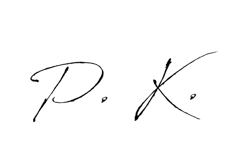 Antro_Vectra is a professional signature style that is perfect for those who want to add a touch of class to their signature. It is also a great choice for those who want to make their signature more unique. Get P. K. name to fancy signature for free. P. K. signature style 6 images and pictures png