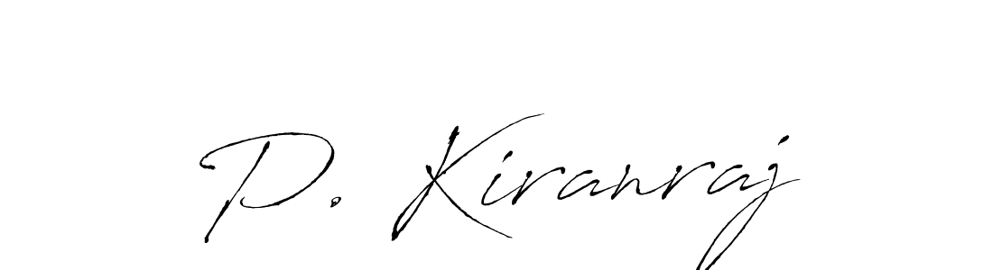 The best way (Antro_Vectra) to make a short signature is to pick only two or three words in your name. The name P. Kiranraj include a total of six letters. For converting this name. P. Kiranraj signature style 6 images and pictures png