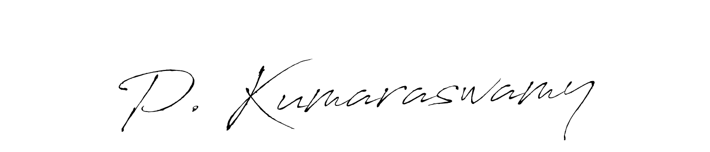 if you are searching for the best signature style for your name P. Kumaraswamy. so please give up your signature search. here we have designed multiple signature styles  using Antro_Vectra. P. Kumaraswamy signature style 6 images and pictures png