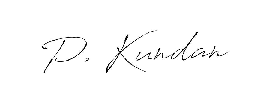 Make a beautiful signature design for name P. Kundan. With this signature (Antro_Vectra) style, you can create a handwritten signature for free. P. Kundan signature style 6 images and pictures png