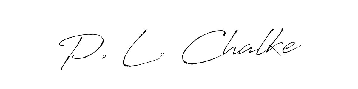 Similarly Antro_Vectra is the best handwritten signature design. Signature creator online .You can use it as an online autograph creator for name P. L. Chalke. P. L. Chalke signature style 6 images and pictures png