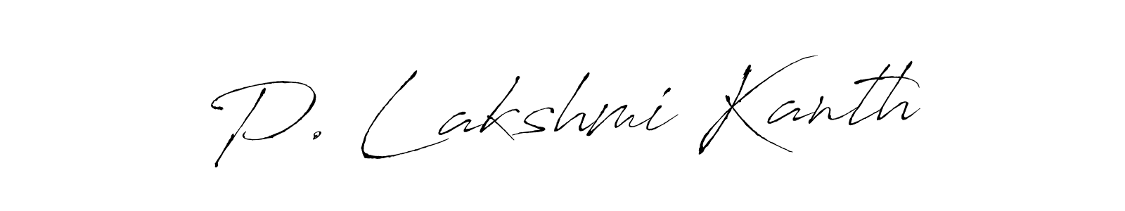 Make a beautiful signature design for name P. Lakshmi Kanth. Use this online signature maker to create a handwritten signature for free. P. Lakshmi Kanth signature style 6 images and pictures png