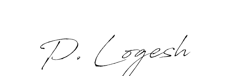 How to make P. Logesh signature? Antro_Vectra is a professional autograph style. Create handwritten signature for P. Logesh name. P. Logesh signature style 6 images and pictures png