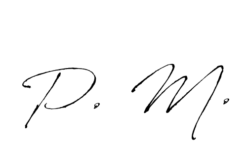 It looks lik you need a new signature style for name P. M.. Design unique handwritten (Antro_Vectra) signature with our free signature maker in just a few clicks. P. M. signature style 6 images and pictures png