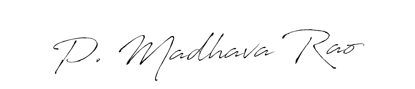 Also we have P. Madhava Rao name is the best signature style. Create professional handwritten signature collection using Antro_Vectra autograph style. P. Madhava Rao signature style 6 images and pictures png
