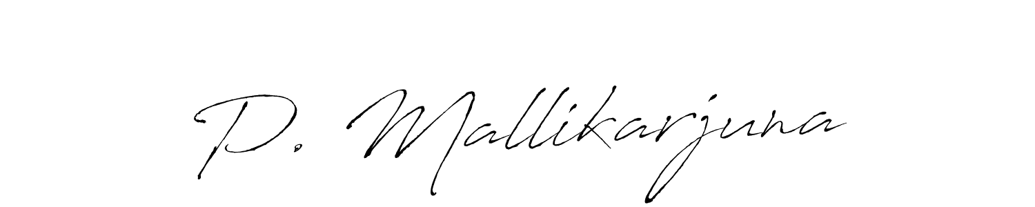 You should practise on your own different ways (Antro_Vectra) to write your name (P. Mallikarjuna) in signature. don't let someone else do it for you. P. Mallikarjuna signature style 6 images and pictures png