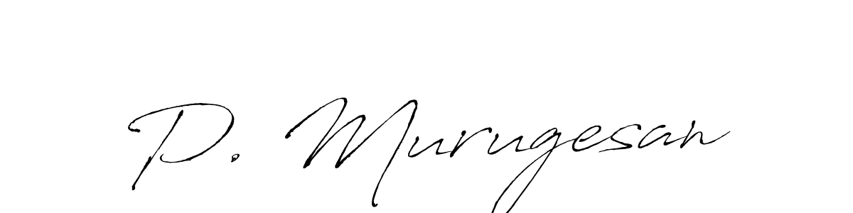 P. Murugesan stylish signature style. Best Handwritten Sign (Antro_Vectra) for my name. Handwritten Signature Collection Ideas for my name P. Murugesan. P. Murugesan signature style 6 images and pictures png