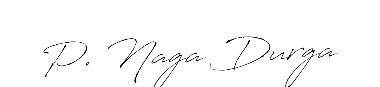 Create a beautiful signature design for name P. Naga Durga. With this signature (Antro_Vectra) fonts, you can make a handwritten signature for free. P. Naga Durga signature style 6 images and pictures png