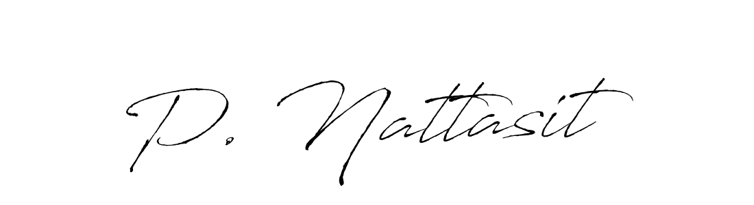 Create a beautiful signature design for name P. Nattasit. With this signature (Antro_Vectra) fonts, you can make a handwritten signature for free. P. Nattasit signature style 6 images and pictures png